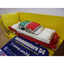 Ford Crown Victoria Red - White 1955 94202 YatMing Lucky Die Cast