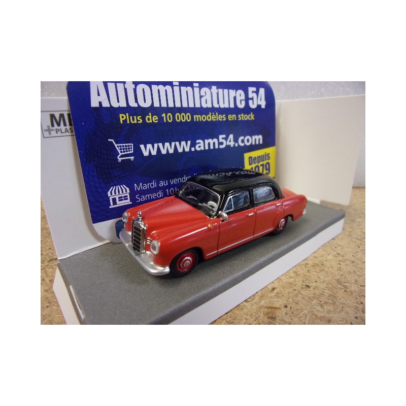Mercedes 180D W120 Ponton Red - Black 1/64 452037300 Schuco