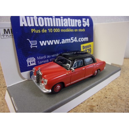 Mercedes 180D W120 Ponton Red - Black 1/64 452037300 Schuco