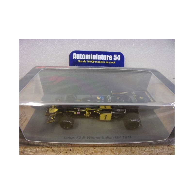1974 Lotus 72E n°1 Ronnie Peterson 1st Winner Italian GP S7156 Spark Model