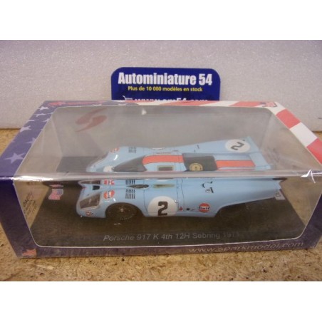1971 Porsche 917K n°2 Rodriguez - Oliver 4th 12H Sebring US345 Spark Model