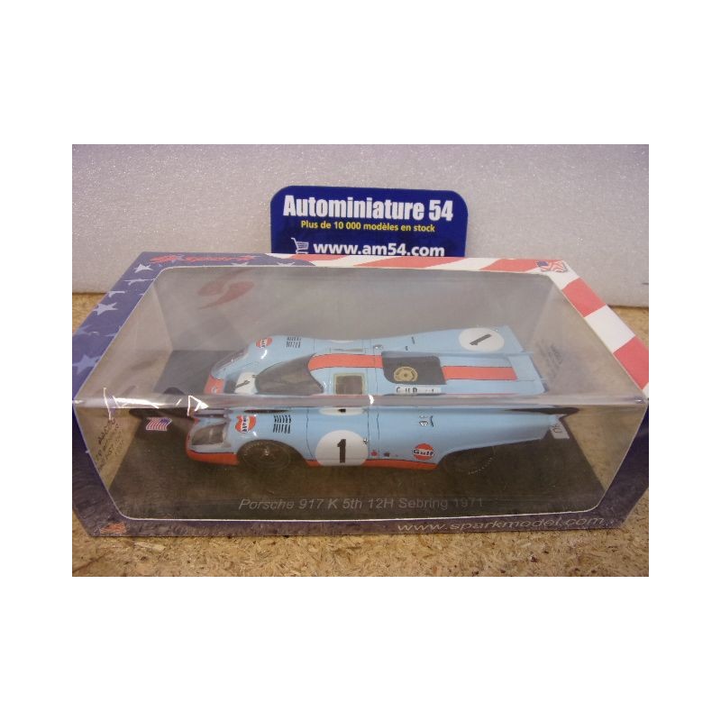 1971 Porsche 917K n°1 Siffert - Bell 5th 12H Sebring US344 Spark Model