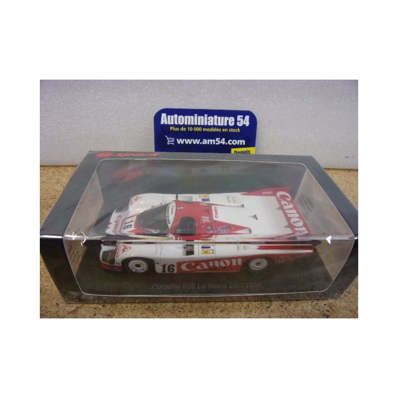 1984 Porsche 956 Canon n°16 Metge - Mason - Lloyd Le Mans S9864 Spark Model