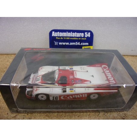 1984 Porsche 956 Canon n°16 Metge - Mason - Lloyd Le Mans S9864 Spark Model