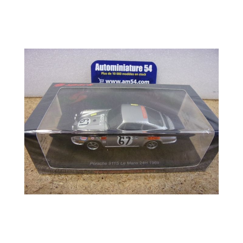 1969 Porsche 911S n°67 Farjon - Dechaumel Le Mans S9745 Spark Model