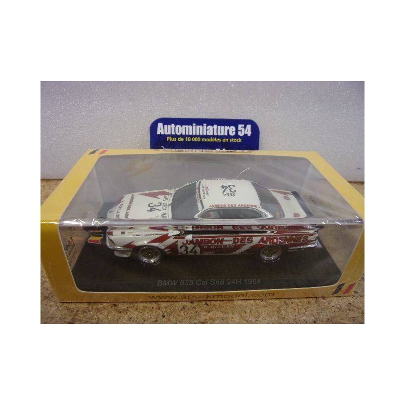 1984 BMW 635CSi n°34 Jarier - Huysman - Malcher 24H Spa SB659 Spark Model