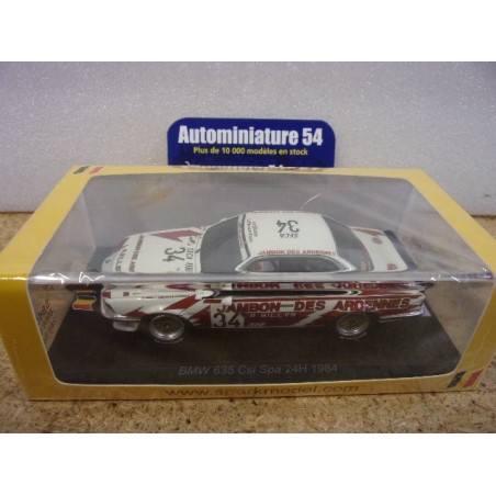 1984 BMW 635CSi n°34 Jarier - Huysman - Malcher 24H Spa SB659 Spark Model