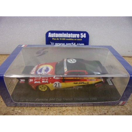 1989 Porsche 944 Cup n°21 Michel Maisonneuve French Champion SF313 Spark Model