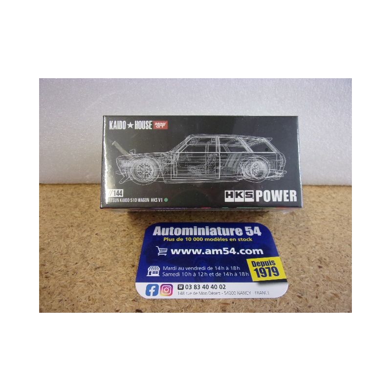 Nissan Datsun Kaido House 510 Wagon HKS V1 KHMG144 True Scale Miniatures MinGT