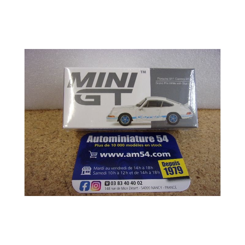 Porsche 911 Carrera 2.7 RS White - Blue MGT00715 Mini GT
