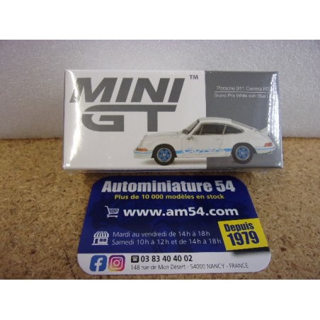 Porsche 911 Carrera 2.7 RS White - Blue MGT00715 Mini GT