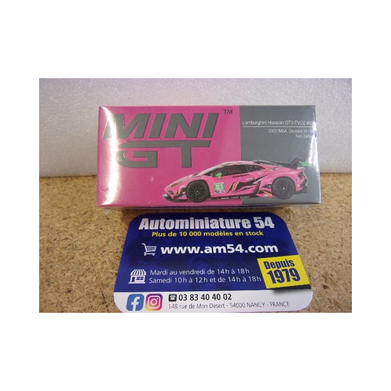 Lamborghini Huracan GT3 Evo2 n°83 Iron Dames Daytona MGT00772 True Scale Models Mini GT