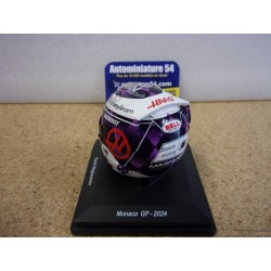 2024 Casque Kevin Magnussen HAAS Monaco GP 1/5 5HF159 Spark Model