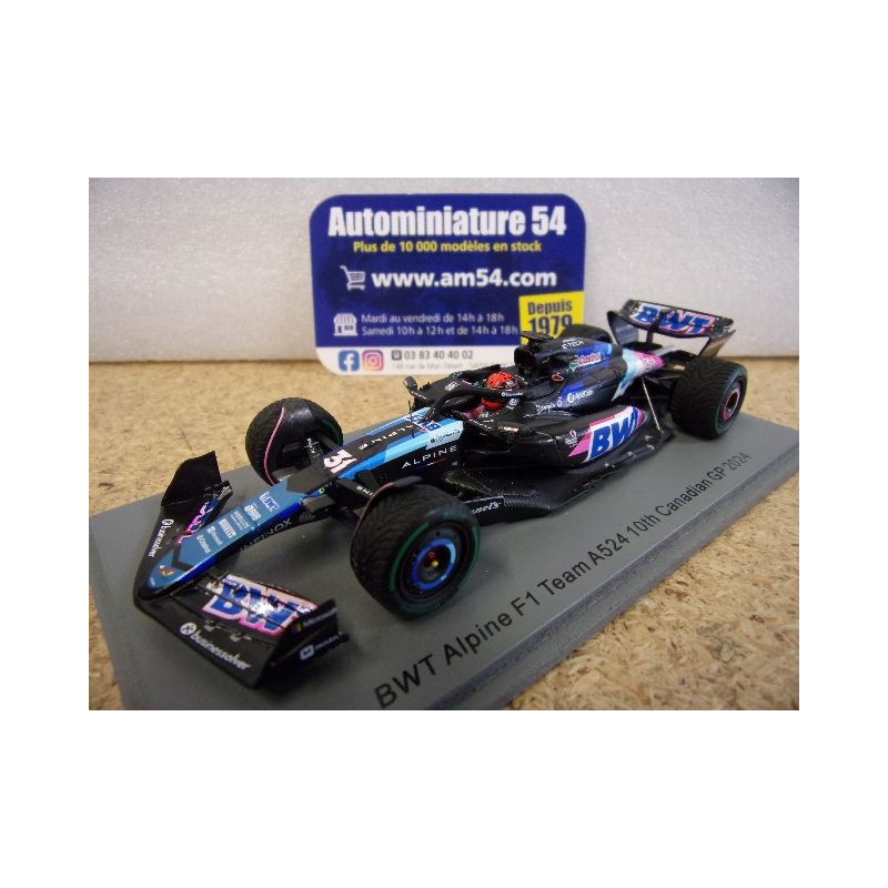 2024 Alpine BWT F1 Team A524 n°31 Esteban Ocon 10th Canadian GP S9537 Spark Model