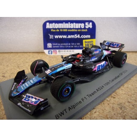 2024 Alpine BWT F1 Team A524 n°31 Esteban Ocon 10th Canadian GP S9537 Spark Model