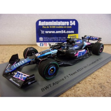 2024 Alpine BWT F1 Team A524 n°10 Pierre Gasly 9th Candian GP S9536 Spark Model
