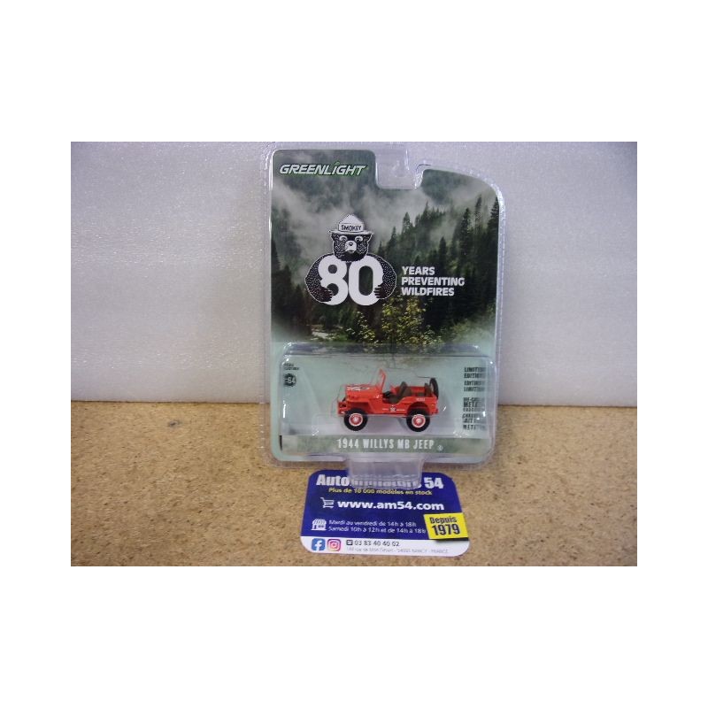 Jeep Willys MB 1944 80 years Preventing Fire Anniversary Collection serie 17 28160-A Greenlight 1.64ième