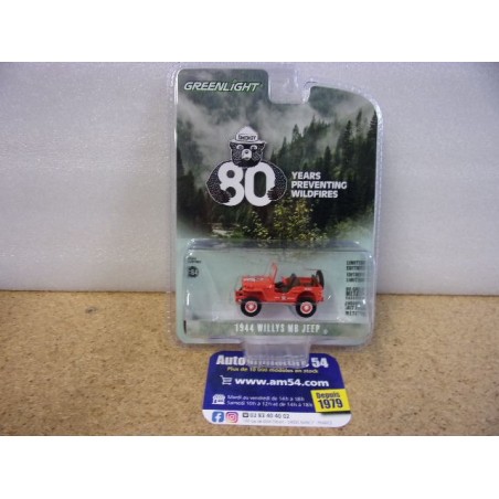 Jeep Willys MB 1944 80 years Preventing Fire Anniversary Collection serie 17 28160-A Greenlight 1.64ième