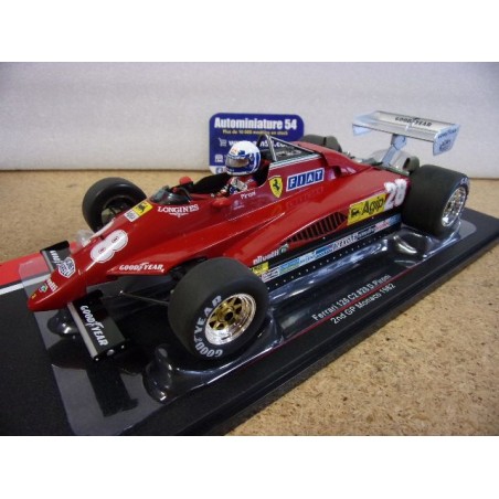 1982 Ferrari 126C2 n°28 Didier Pironi 2nd Monaco GP 18628F MCG