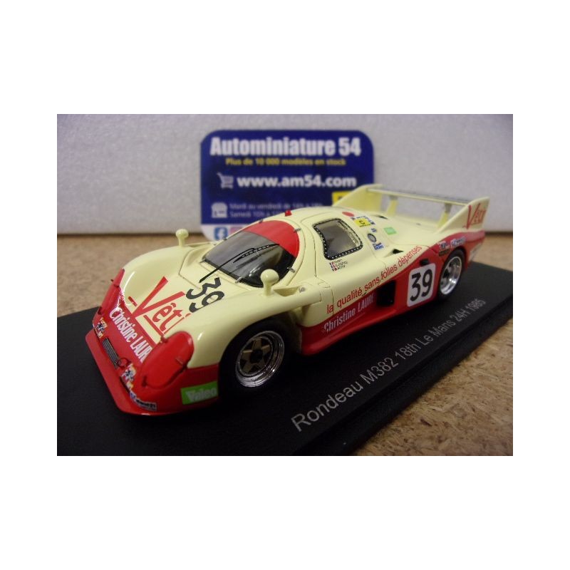 1985 Rondeau M382 n°39Sotty - Justice - Oudet Le Mans S8463 Spark Model
