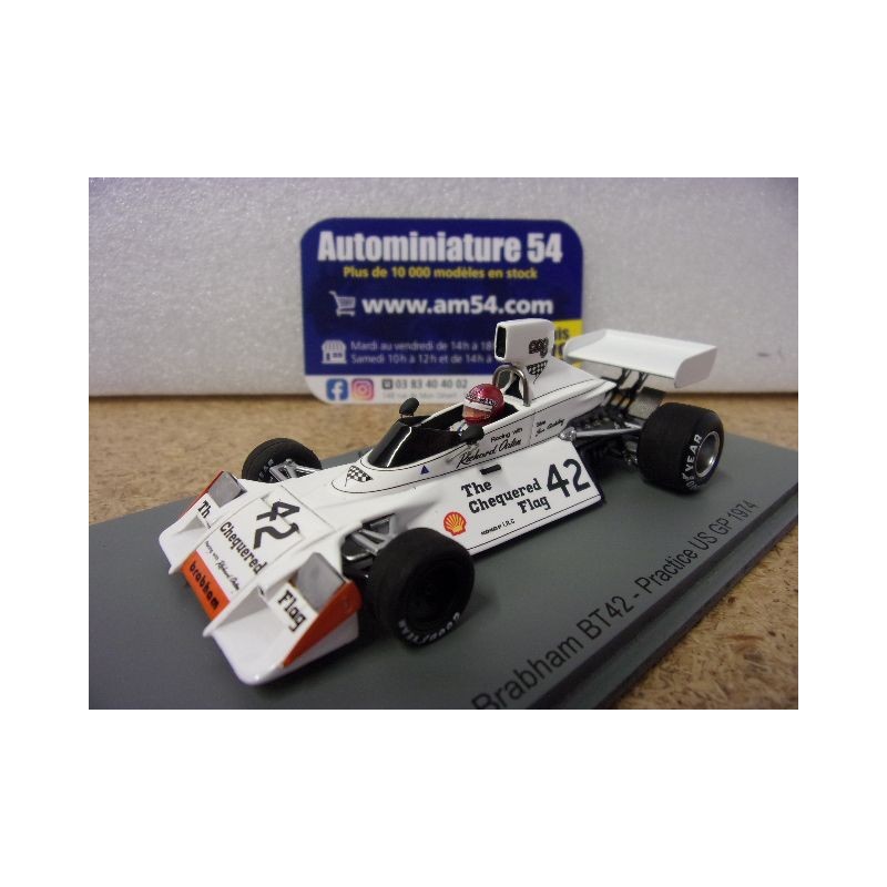 1974 Brabham BT42 n°42 Ian Ashley Practice US GP S2349 Spark Model