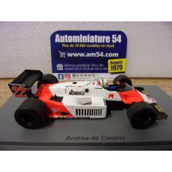 1983 Alfa Roméo 183T n°22 Andrea De Cesaris 2nd German GP S8804 Spark Model