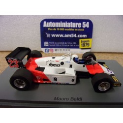 1983 Alfa Roméo 183T n°23 Mauro Bladi 5th Dutch GP S8805 Spark Model