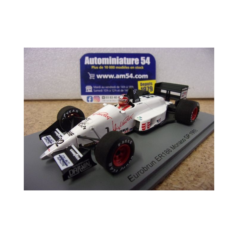 1988 Eurobrun ER188 n°32 Oscar Larrauri Monaco GP S7207 Spark Model