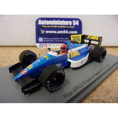 1989 Rial ARC2 n°39 PH Raphanel Practice belgium GP S3963 Spark Model