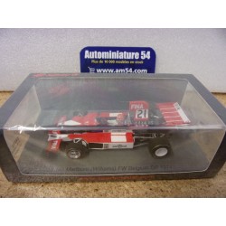 1974 Iso Marlboro Williams FW n°21 Gijs Van Lennep Belgium GP S4039 Spark Model