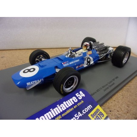 1968 Matra MS10 n°8 Jackie Stewart 1st winner Dutch GP 18S610 Spark Model
