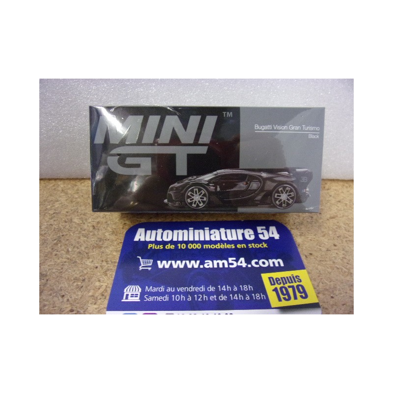 Bugatti Vision Gran Turismo Black MGT00795 True Scale Models Mini GT