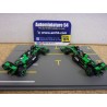 2024 Kick Sauber C44 n°24 & 77 Zhou & Bottas Abu Dhabi Y417 Spark Model Sparky 1.64
