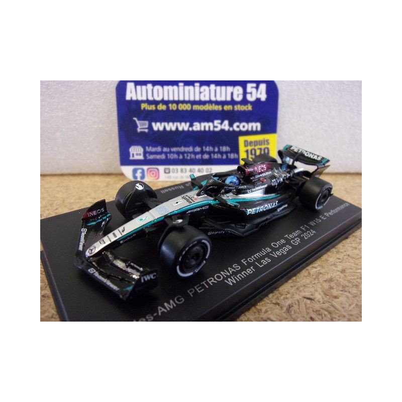 2024 Mercedes AMG Petronas W15 n°63 george Russell 1st Winner Las Vegas Y365 Spark Model Sparky 1.64