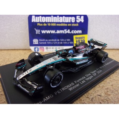 2024 Mercedes AMG Petronas W15 n°63 george Russell 1st Winner Las Vegas Y365 Spark Model Sparky 1.64