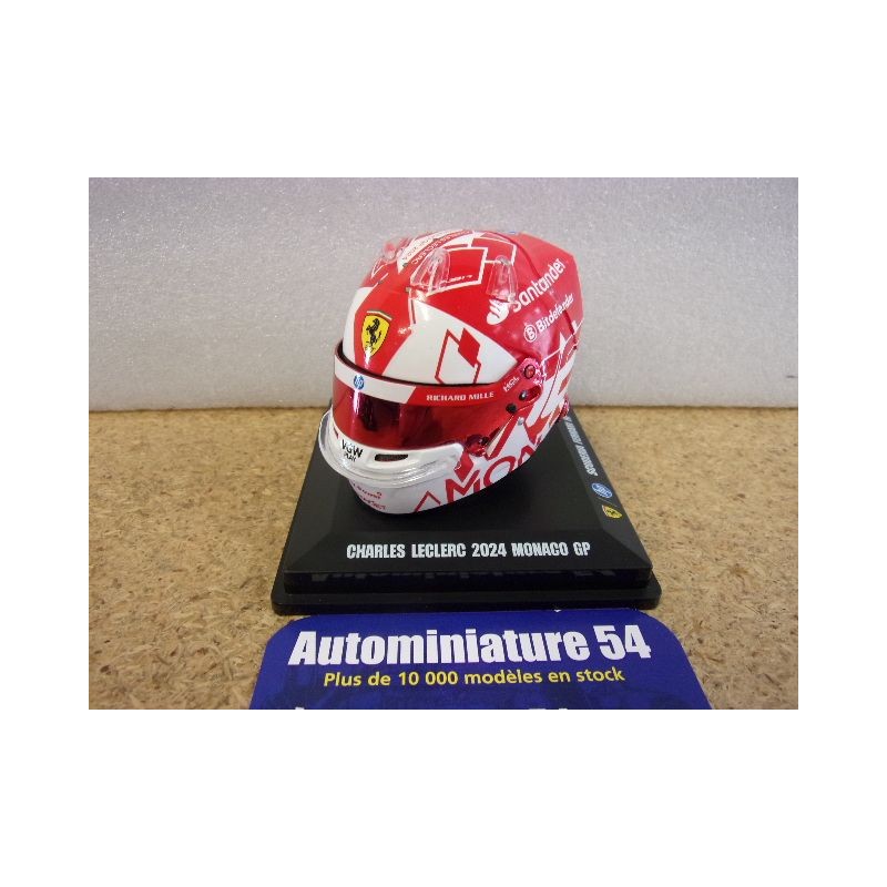 2024 Casque Charles Leclerc Monaco GP Ferrari 1/5 LSHEL001 Spark Model