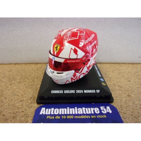 2024 Casque Charles Leclerc Monaco GP Ferrari 1/5 LSHEL001 Spark Model