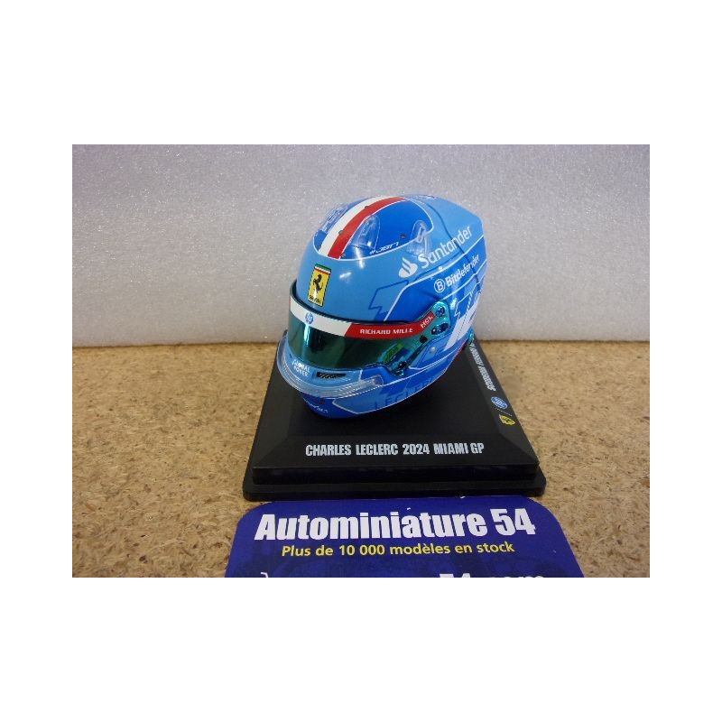 2024 Casque Charles Leclerc Miami GP Ferrari 1/5 LSHEL002 Spark Model
