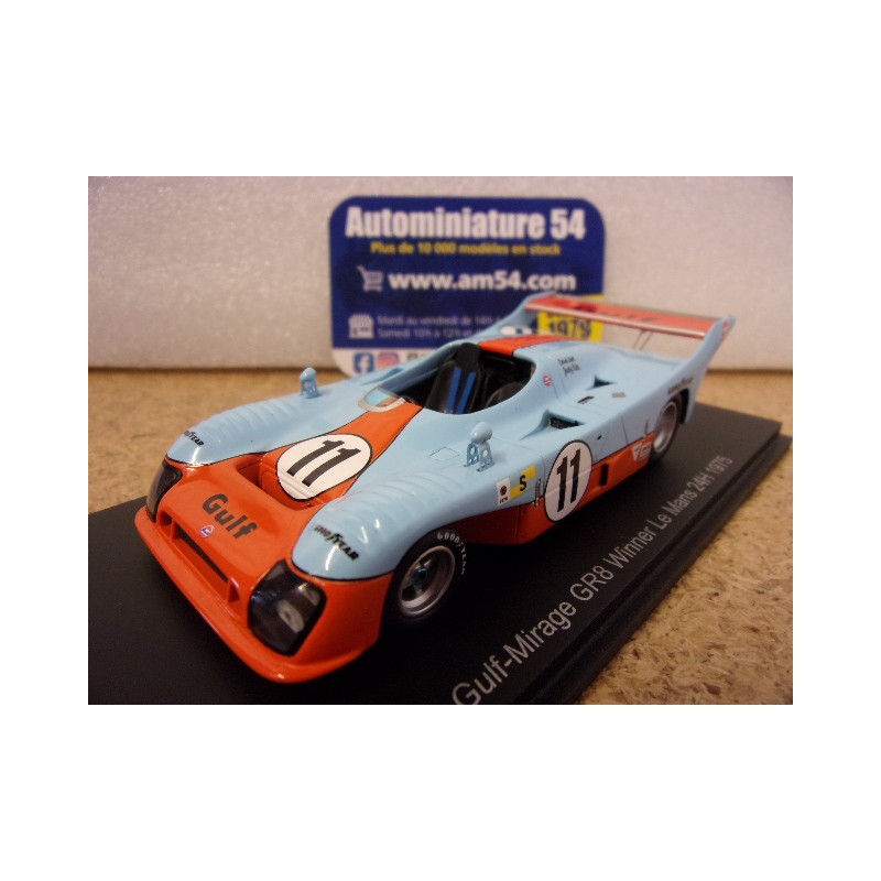 1975 Gulf Mirage GR8 n°11 Ickx - Bell 1st Winner Le Mans 43LM75 Spark Model