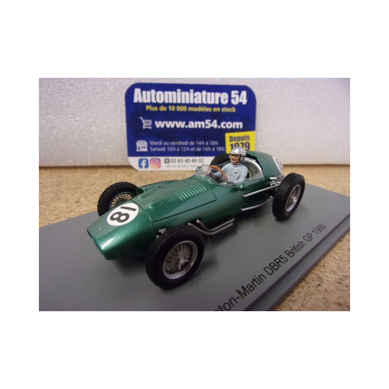 1960 Aston Martin DBR5 n°18 Roy Salvodiri British GP S8145 Spark Model
