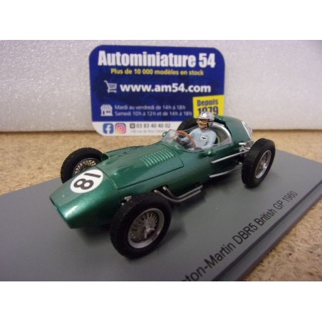 1960 Aston Martin DBR5 n°18 Roy Salvodiri British GP S8145 Spark Model