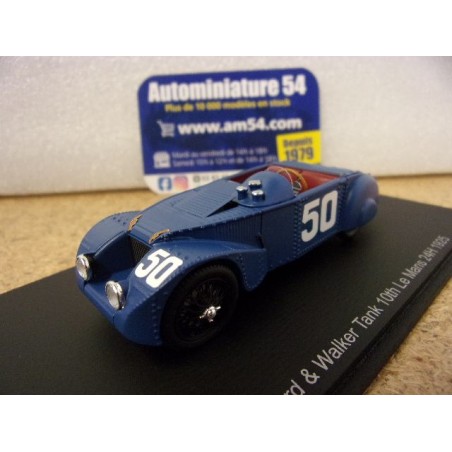 1925 Chenard & Walker Tank n°10 Glazmann - Manso de Zuniga 10th Le Mans S8103 Spark Model