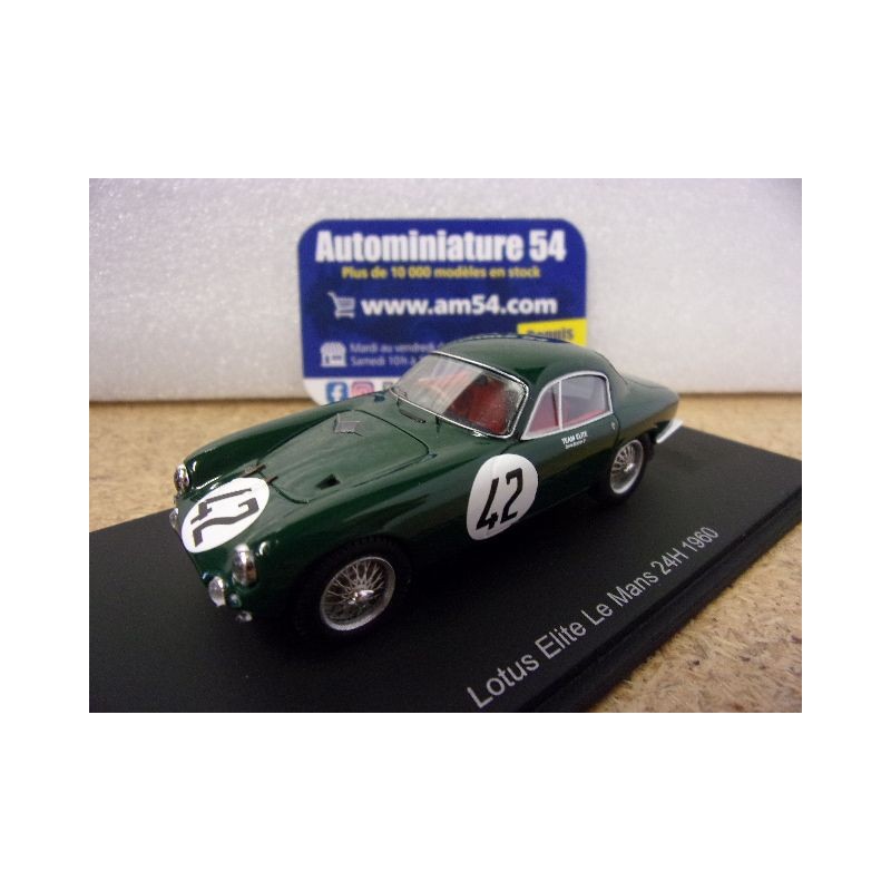 1960 Lotus Elite n°42 Allen - Buxton Le Mans S8202 Spark Model