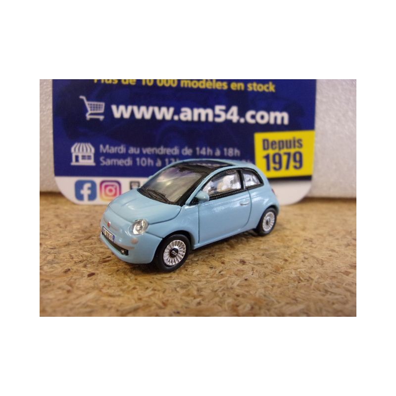 Fiat 500 2008 Blue 770064 Norev 1/87
