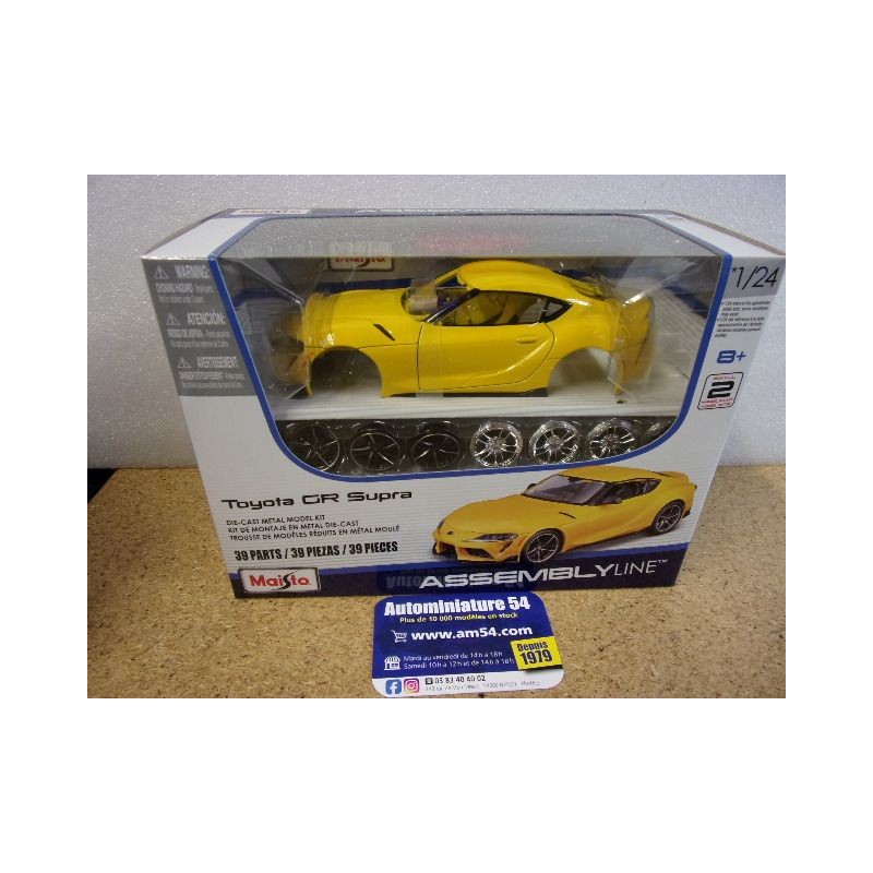 Toyota GR Supra MK5 Jaune 39538 Kit à Monter Maisto Assembly Line