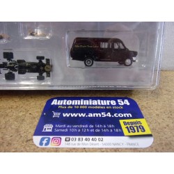 Lotus Ford 72 n°1 Peterson & n°2 Ickx + Ford Transit JPS + Figurine 22889 Brekina 1/87