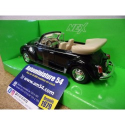 Volkswagen Beetle Cabrio Black 1972 Coccinelle 22091WB Welly