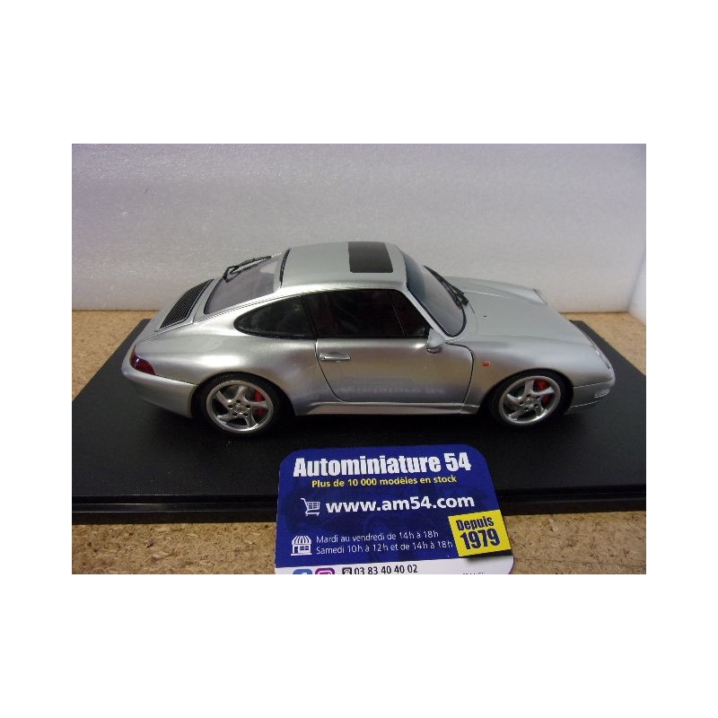 Porsche 911 (993) Carrera 4S, Gris Polar, Solido 1/18, 1996, Neuve