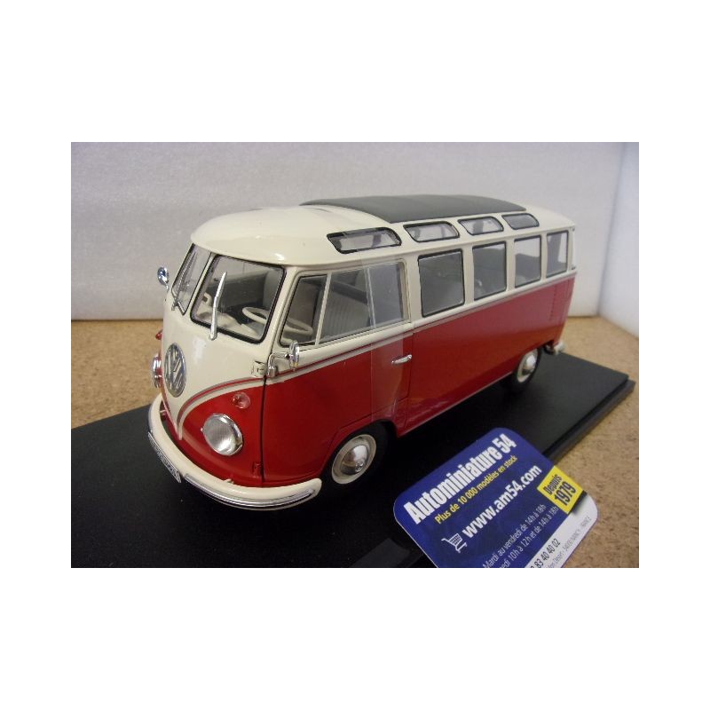 Volkswagen Samba Combi T1 Red - White 1962 S1813402 Solido