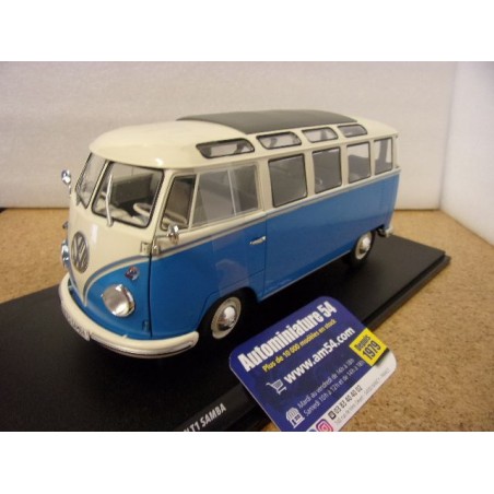 Volkswagen Samba Combi T1 Blue - White 1962 S1813401 Solido